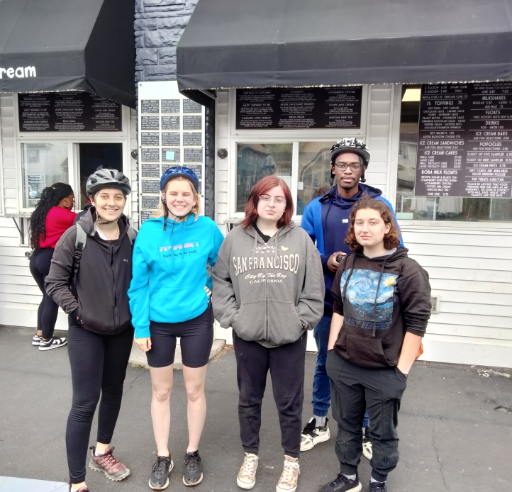 Riders at Lake Effect Ice Cream
